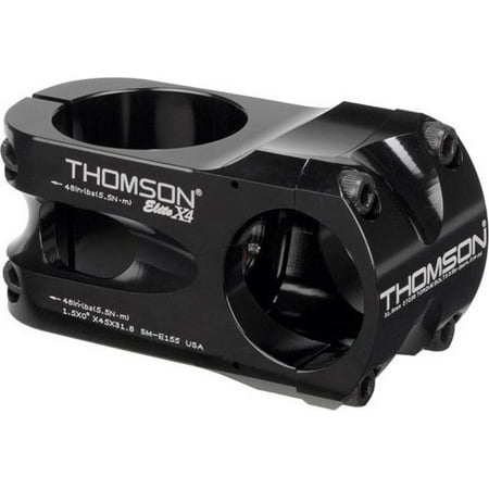 Black Thomson 0 degree 95mm 31.8mm X4 Stem for 1.5-Inch Steerers 